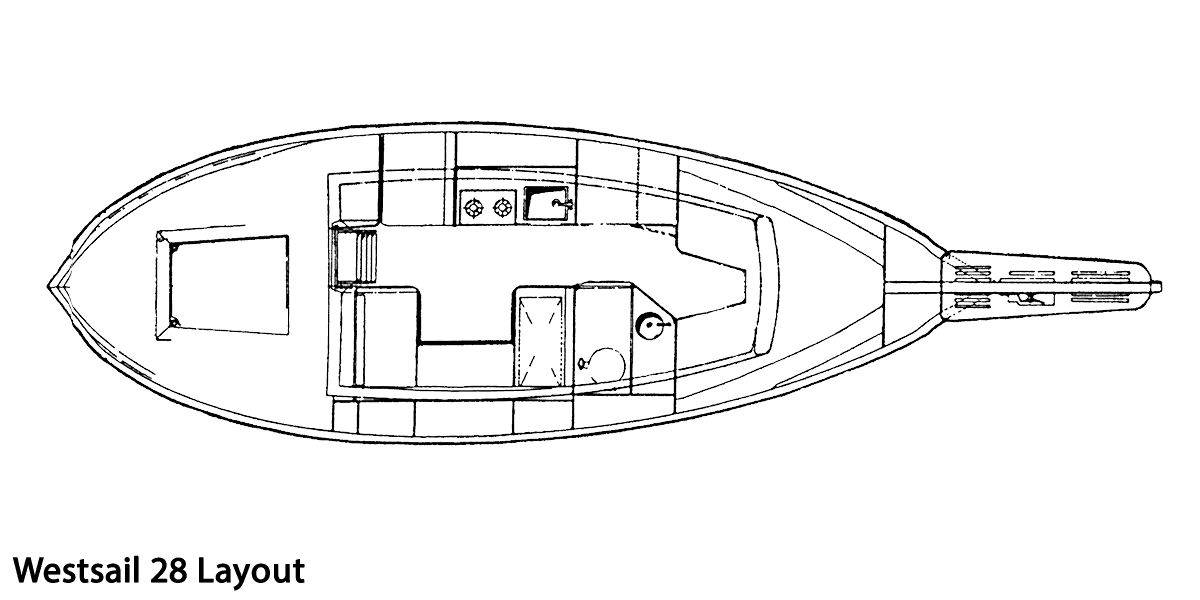Westsail 28 gallery image with filename: westsail28-layout.gif